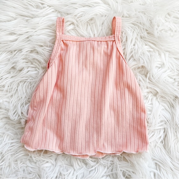 Arrows + Rubies | Pink Ribbed Lettuce Hem Tank - Picture 5 of 10